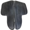 SaddleRight English Glove Leather Saddle Pad in Black