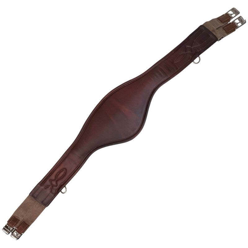 Meyer Anatomical Leather Girth in Cognac