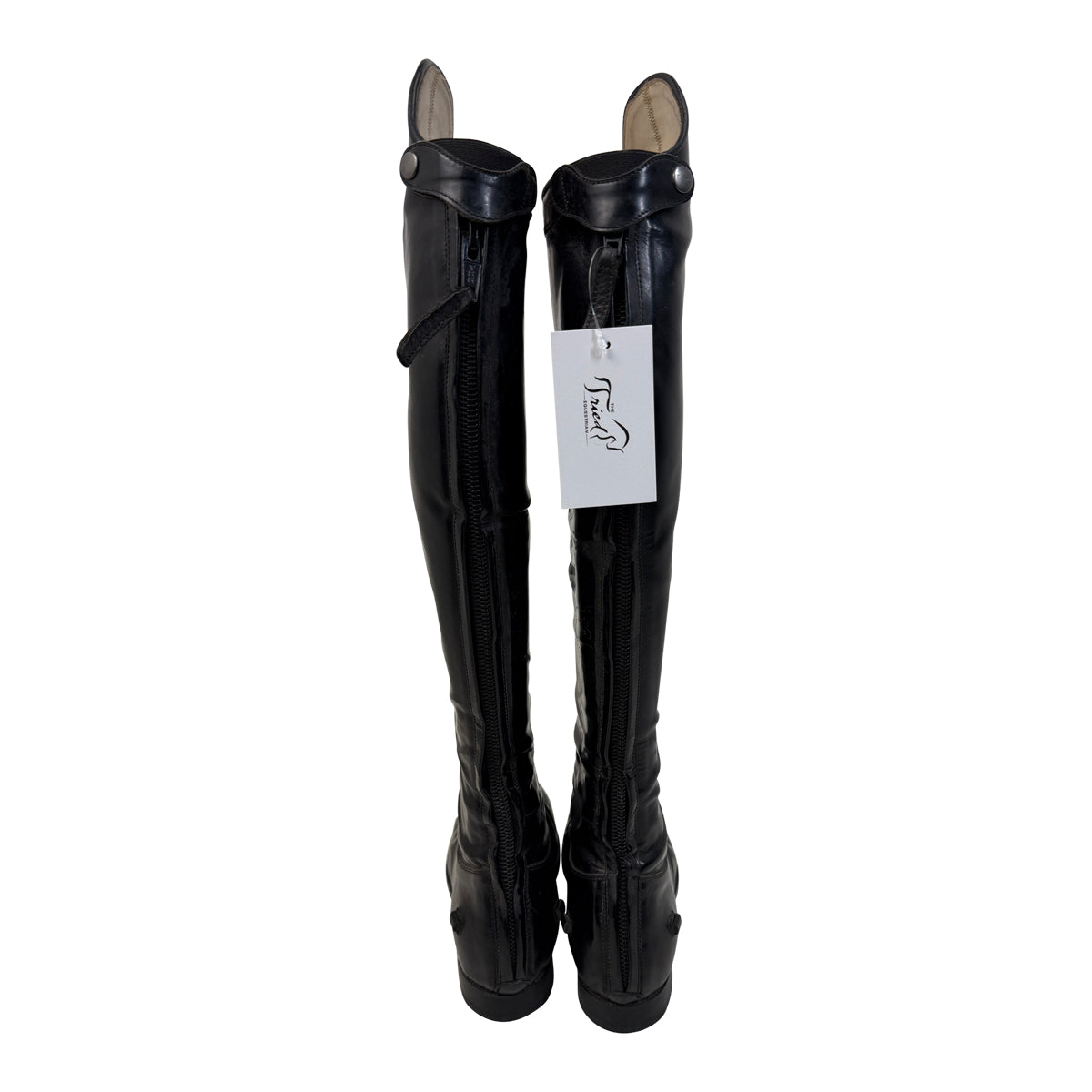 LM Custom Dress Boots in Black/Patent 