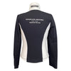 Back of Charles Ancona Training Jacket in Black/White