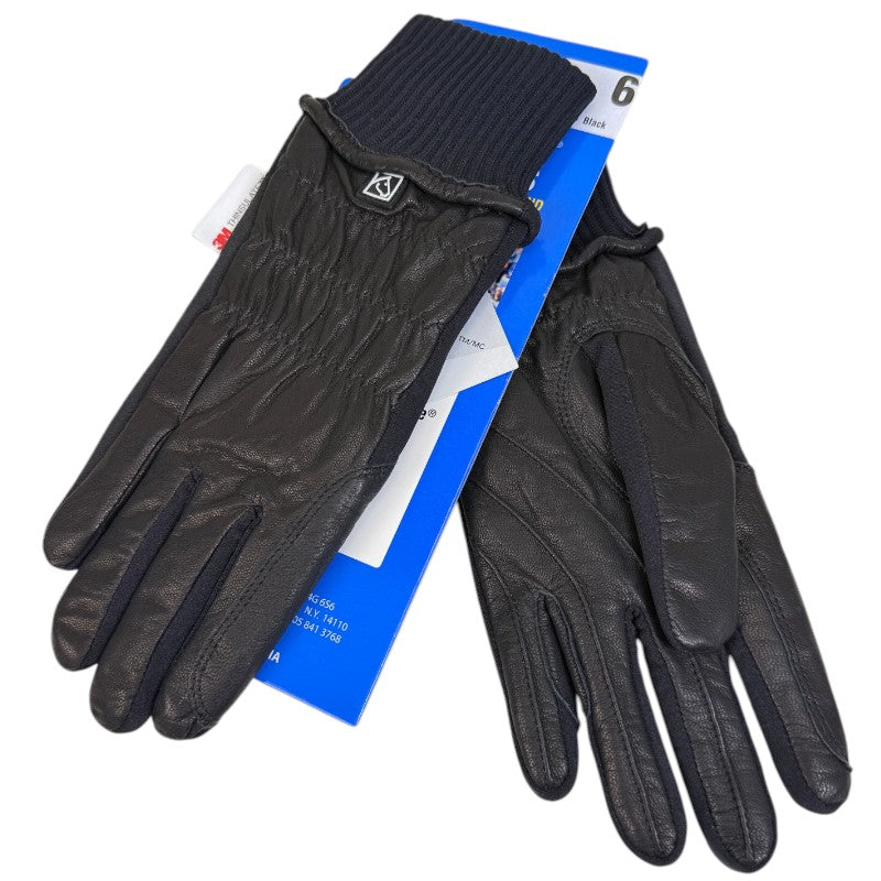 SSG® Pro Show Leather Winter Riding Gloves in Black
