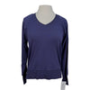 Hannah Childs 'Asher' Bamboo V Neck Sweatshirt in Navy