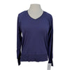 Hannah Childs 'Asher' Bamboo V Neck Sweatshirt in Navy