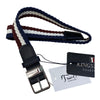 Kingsland 'Brinley' Belt in Navy/White/Burgundy