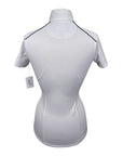 Essex Classics S/S Talent Yarn Show Shirt in White/Seahorses