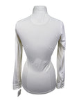 Essex Classics Talent Yarn Long Sleeve Show Shirt in White/Garden Pugs