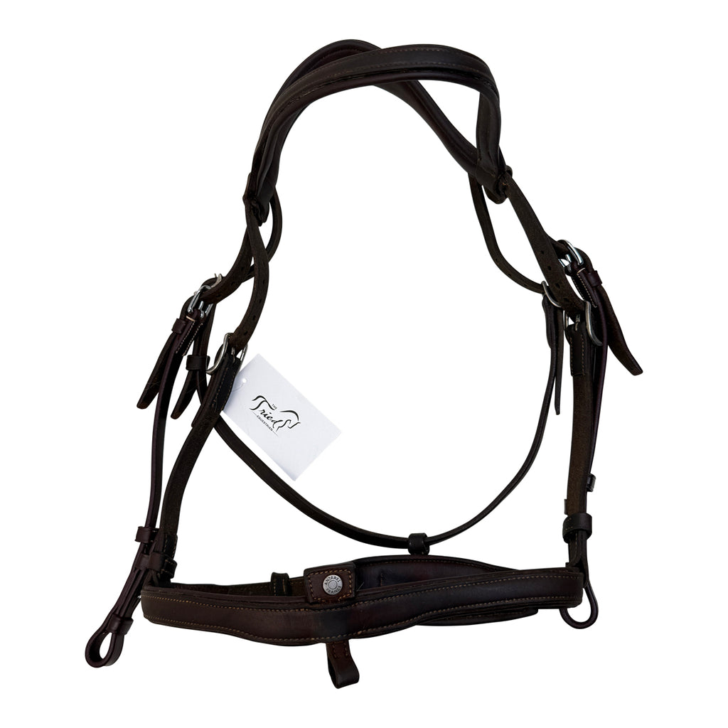 Antares Origin Anatomic Flash Noseband Bridle in Brown