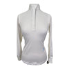 Essex Classics Talent Yarn Long Sleeve Show Shirt in White/Ribbons