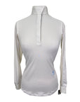 Essex Classics Talent Yarn Long Sleeve Show Shirt in White/Ribbons