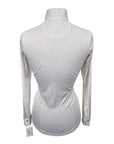Essex Classics Talent Yarn Long Sleeve Show Shirt in White/Ribbons