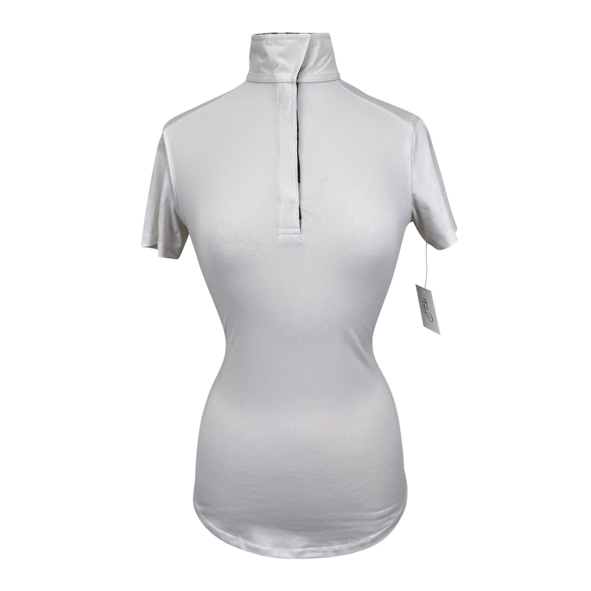 Tailored Sportsman Ice Fil Show Shirt in White/Pebbles