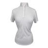 Dover Saddlery Show Shirt in White/Flamingo
