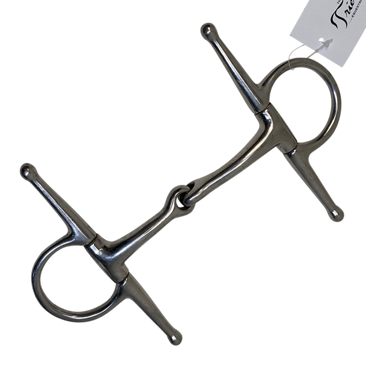 Angled Full Cheek Snaffle Bit in Stainless Steel - 5&quot;