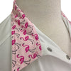 Dover Saddlery Show Shirt in White/Flamingo