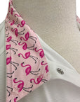 Dover Saddlery Show Shirt in White/Flamingo