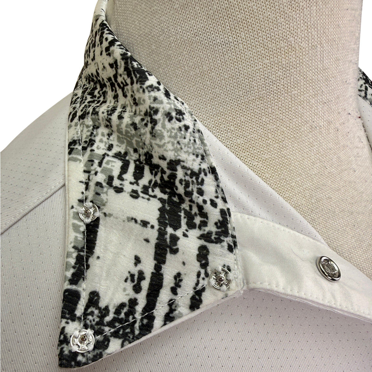 Tailored Sportsman Ice Fil Show Shirt in White/Static