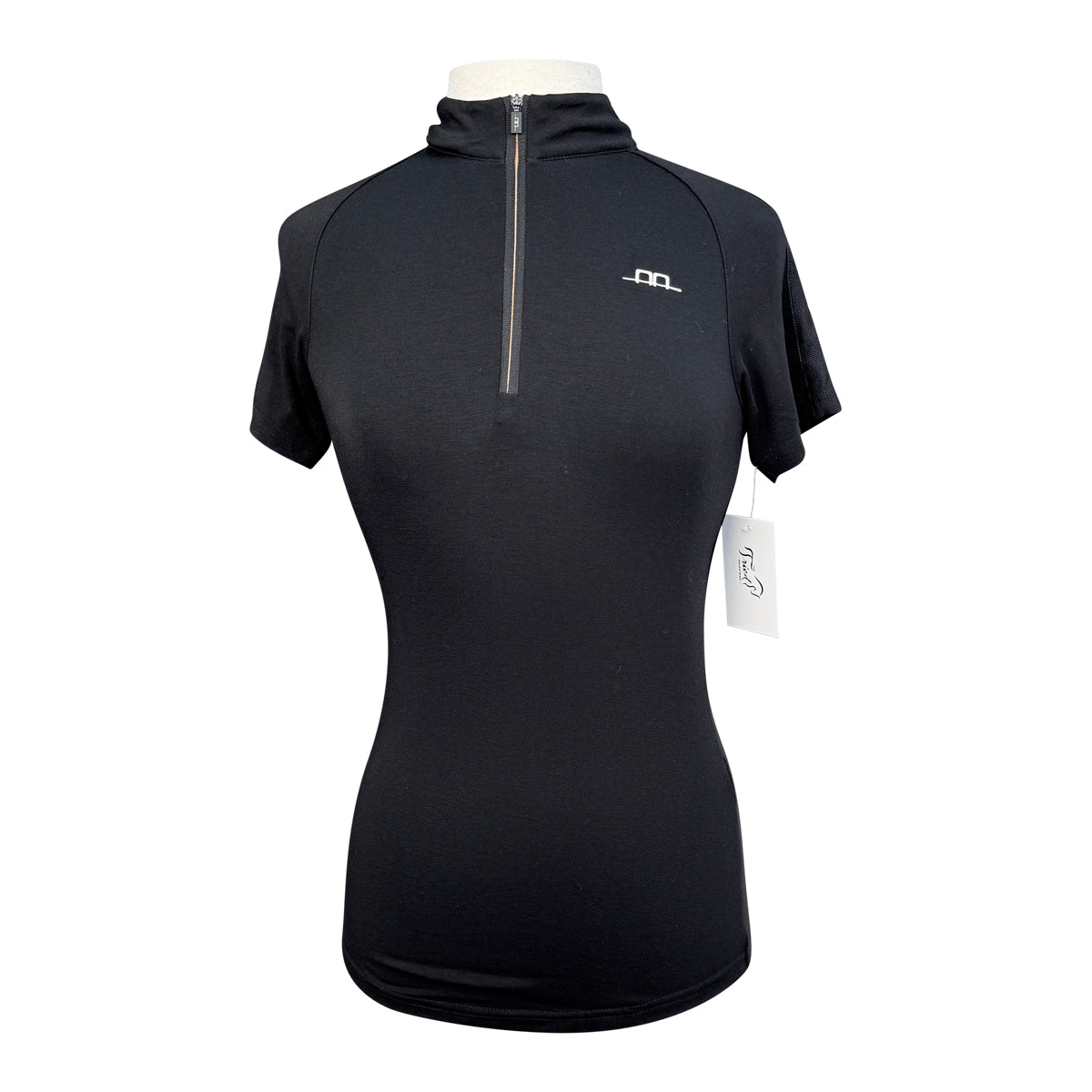 AA Platinum CleanCool 1/2 Zip Shirt in Black