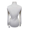 Essex Classics Talent Yarn Long Sleeve Show Shirt in White/Knights Horses