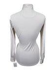Essex Classics Talent Yarn Long Sleeve Show Shirt in White/Knights Horses