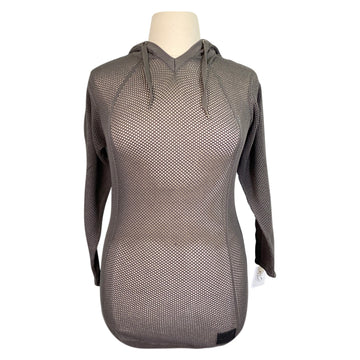 Dover Saddlery 'Stride' Mesh Sweater in Slate