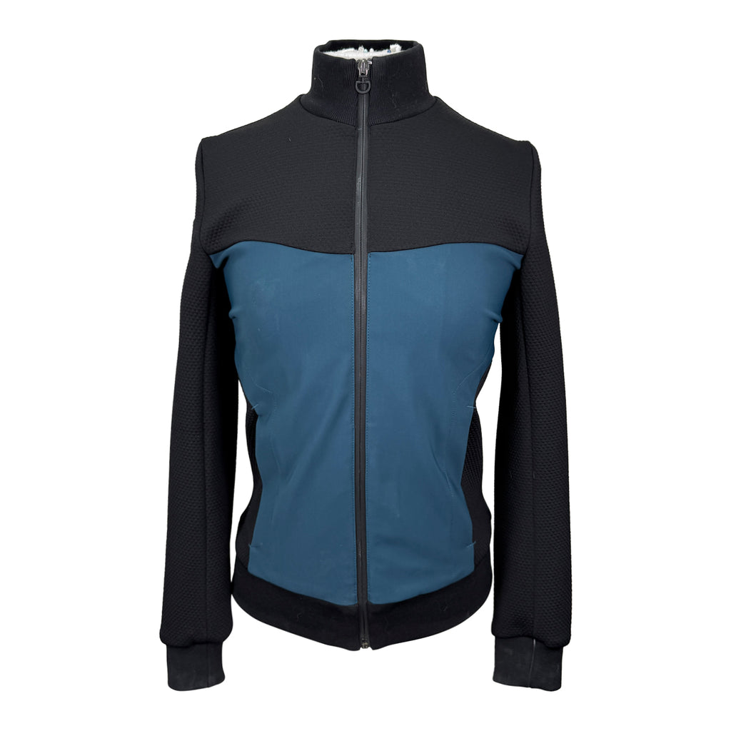 Cavalleria Toscana Stretch Bomber Jacket in Ocean/Black
