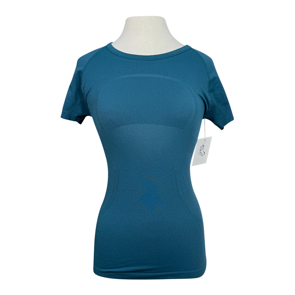 Lululemon Swiftly Short Sleeve Active Shirt in Blue Twill