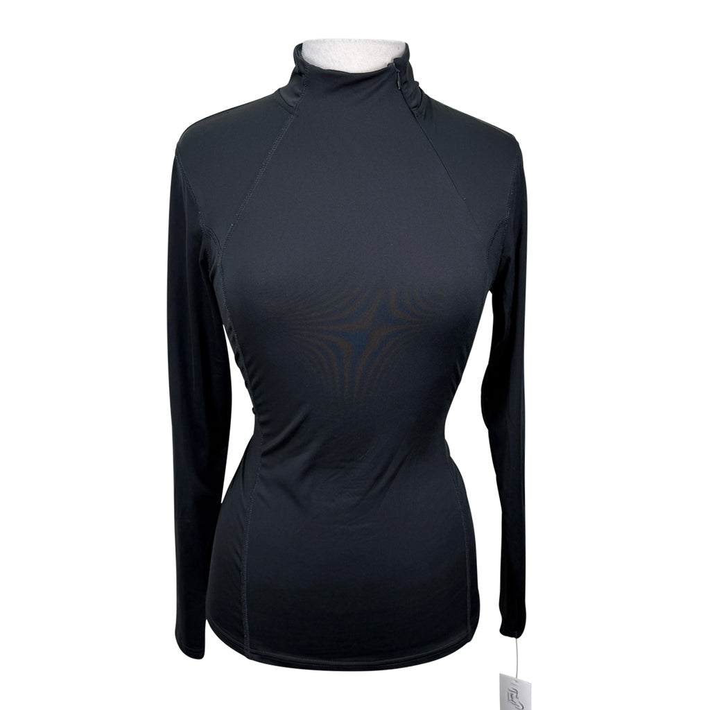 Dover Saddlery 1/4 Zip Long Sleeve Shirt in Black