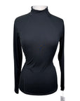 Dover Saddlery 1/4 Zip Long Sleeve Shirt in Black