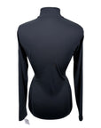 Dover Saddlery 1/4 Zip Long Sleeve Shirt in Black