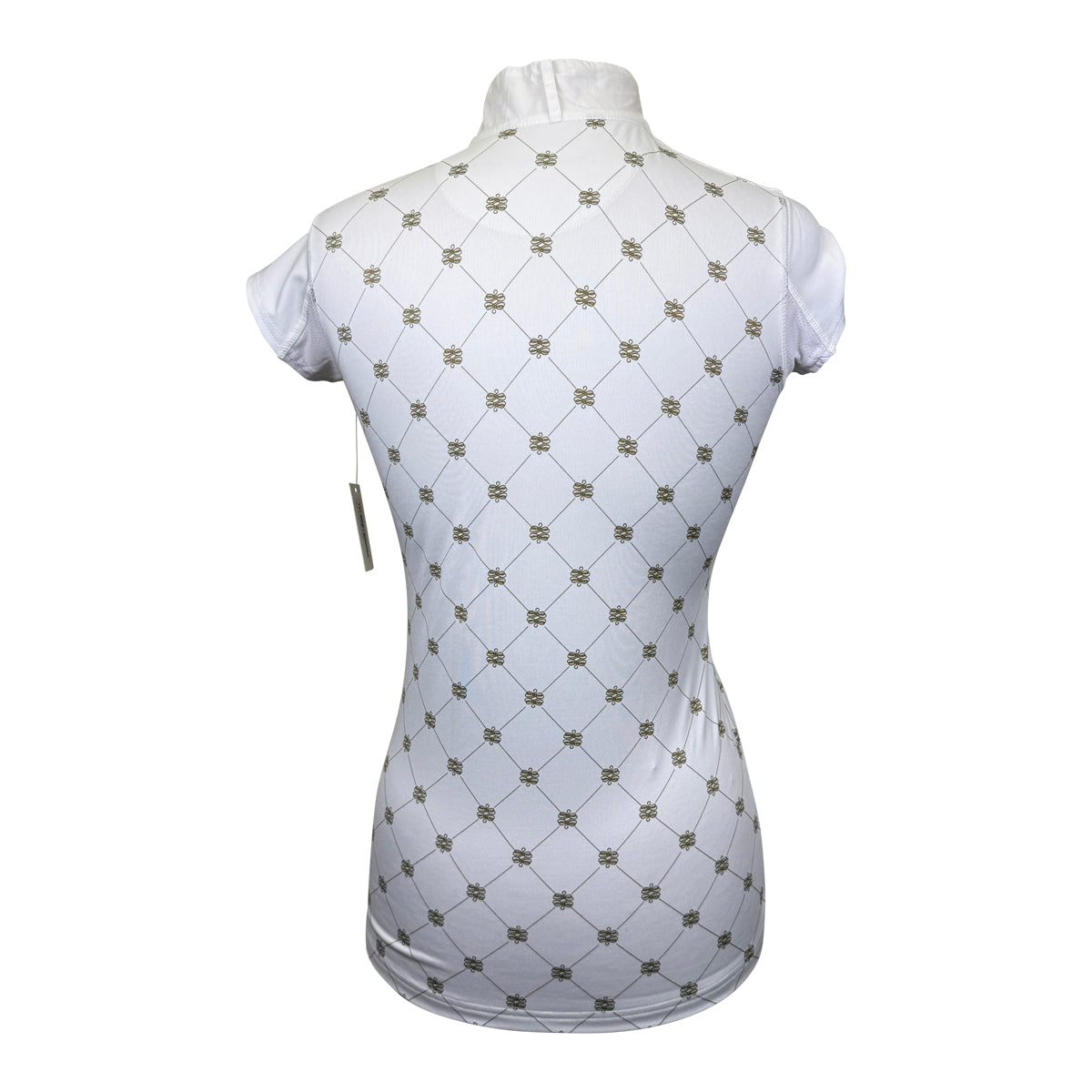 Mountain Horse SS Show Shirt in White/Gold