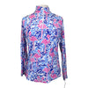 IBKUL Long Sleeve Shirt in Flamingos On Water