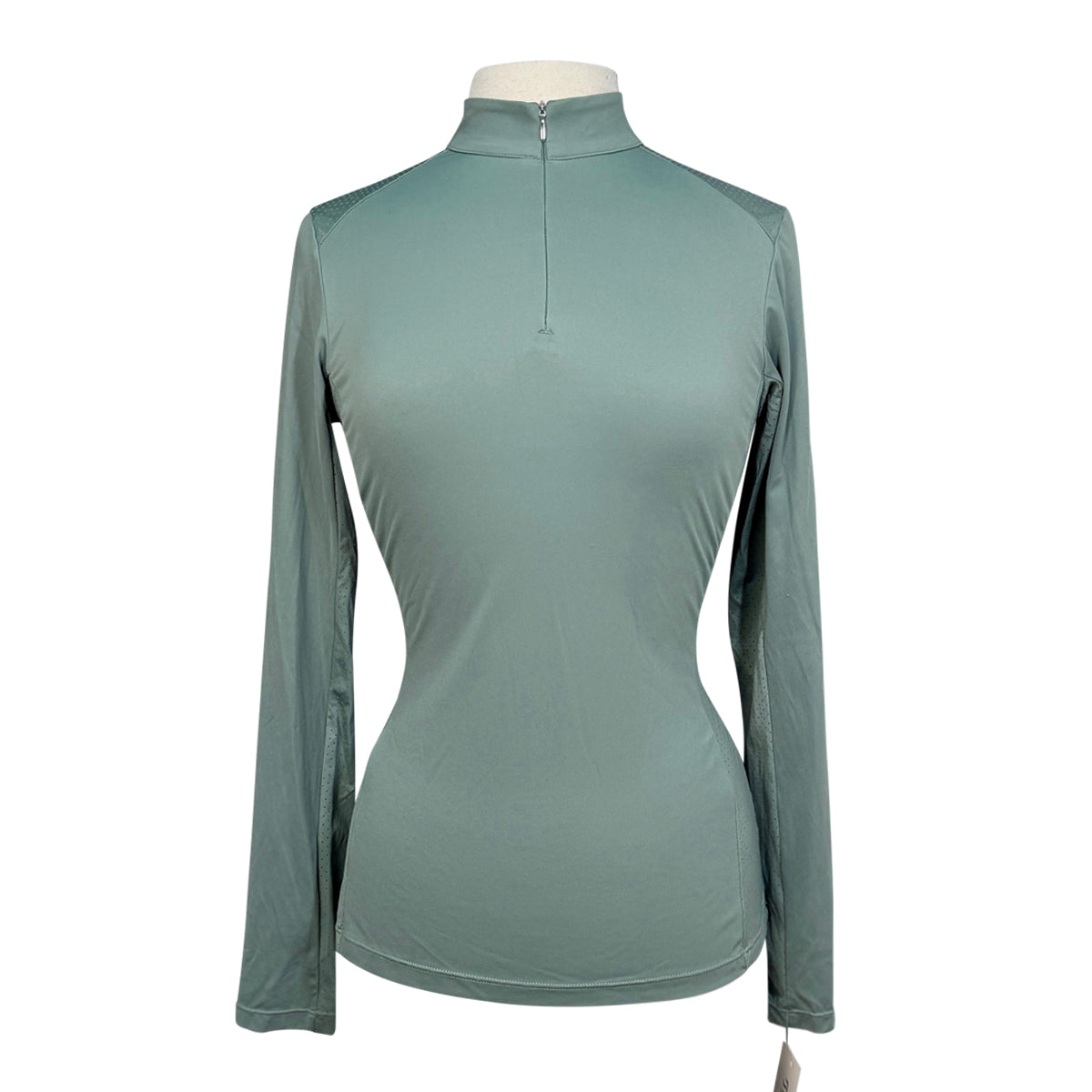 Free Ride Equestrian Zip Long Sleeve Sun Shirt in Sage