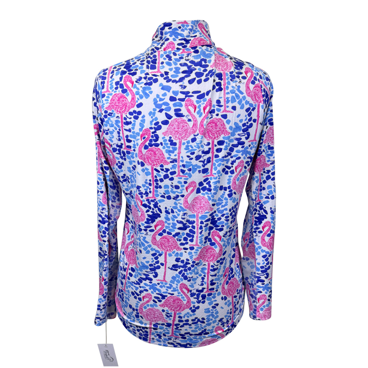 IBKUL Long Sleeve Shirt in Flamingos On Water