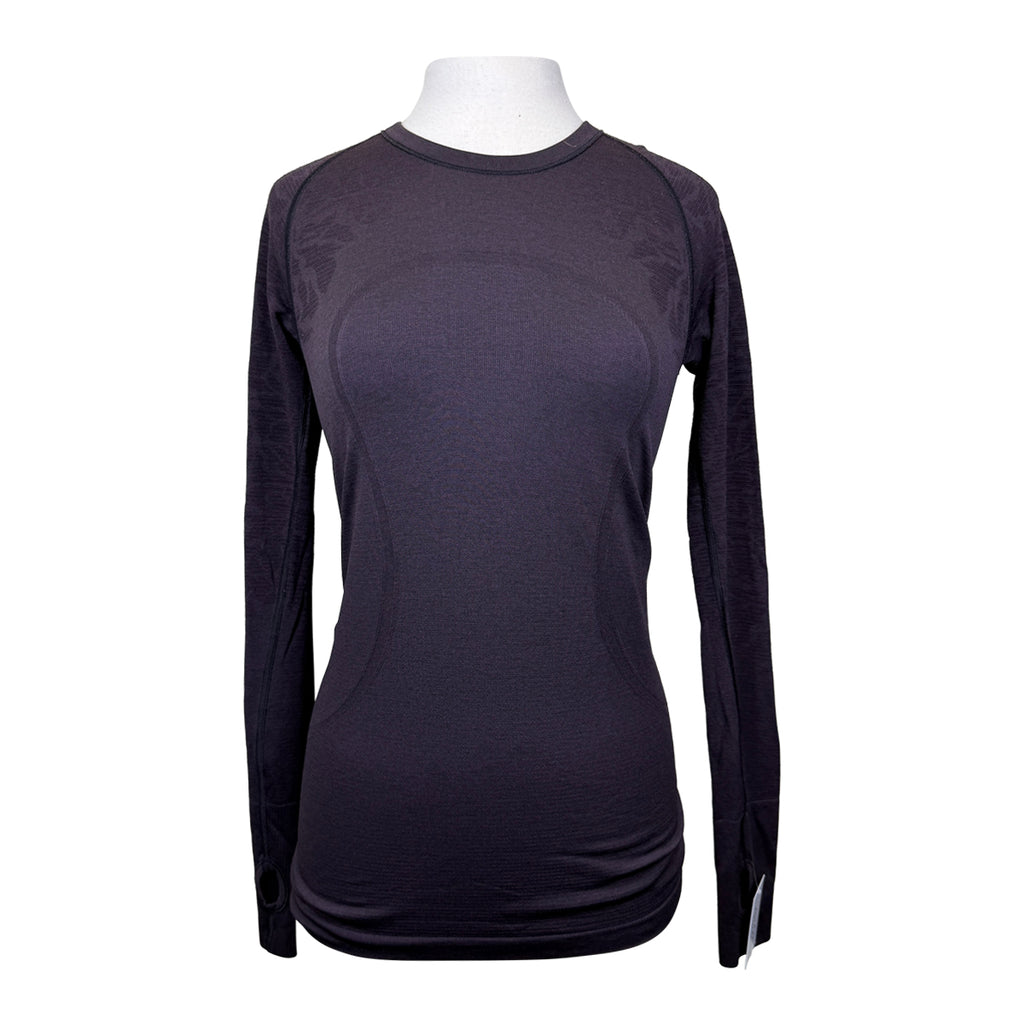 Lululemon 'Swiftly' Tech Long Sleeve 2.0 Waist Length in Merlot Flowers
