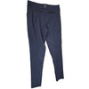 Navy blue riding pants on a white background