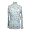 Kastel Long Sleeve 1/4 Zip in Teal Cocktails