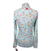 Kastel Long Sleeve 1/4 Zip in Teal Cocktails