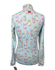 Kastel Long Sleeve 1/4 Zip in Teal Cocktails