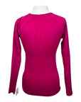 TKEQ The 'Kennedy' Seamless Long Sleeve in Magenta