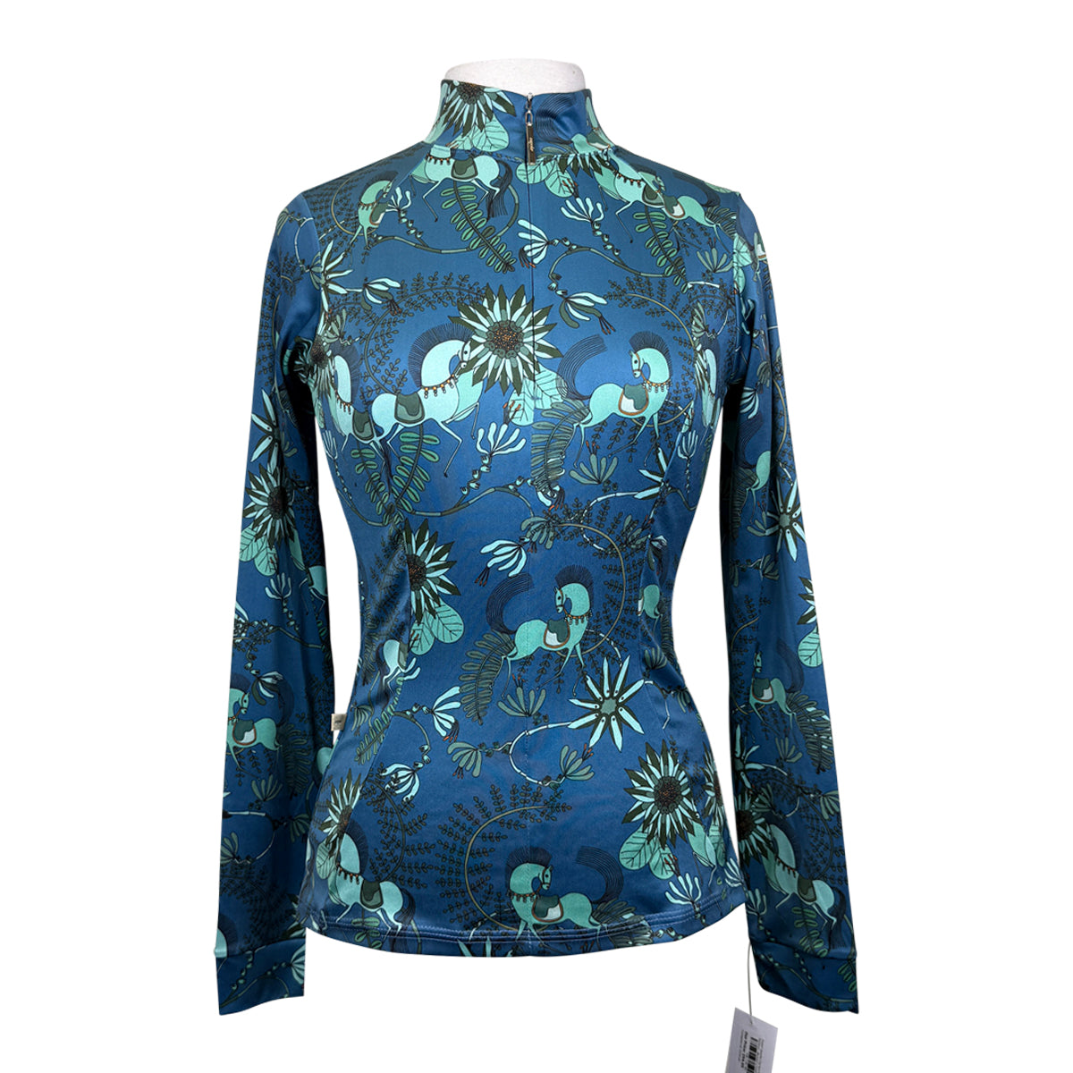 Espoir Quarter Zip Sun Shirt in Mint Harbour - Women's Small