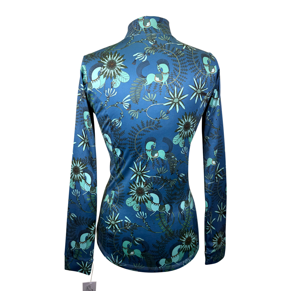 Espoir Quarter Zip Sun Shirt in Mint Harbour - Women's Small