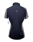 Kerrits Short Sleeve Top in Black/Tan