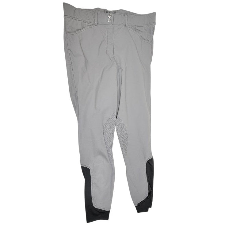Dover Saddlery 'Dalton' Knee Grip Breeches in Grey