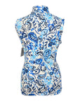Kastel Denmark Short Sleeve Sun Shirt in Blue Watercolor