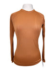 FitEq Long Sleeve Seamless Schooling Top in Rust