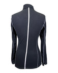 Goode Rider Long Sleeve Shirt in Heather Grey/White