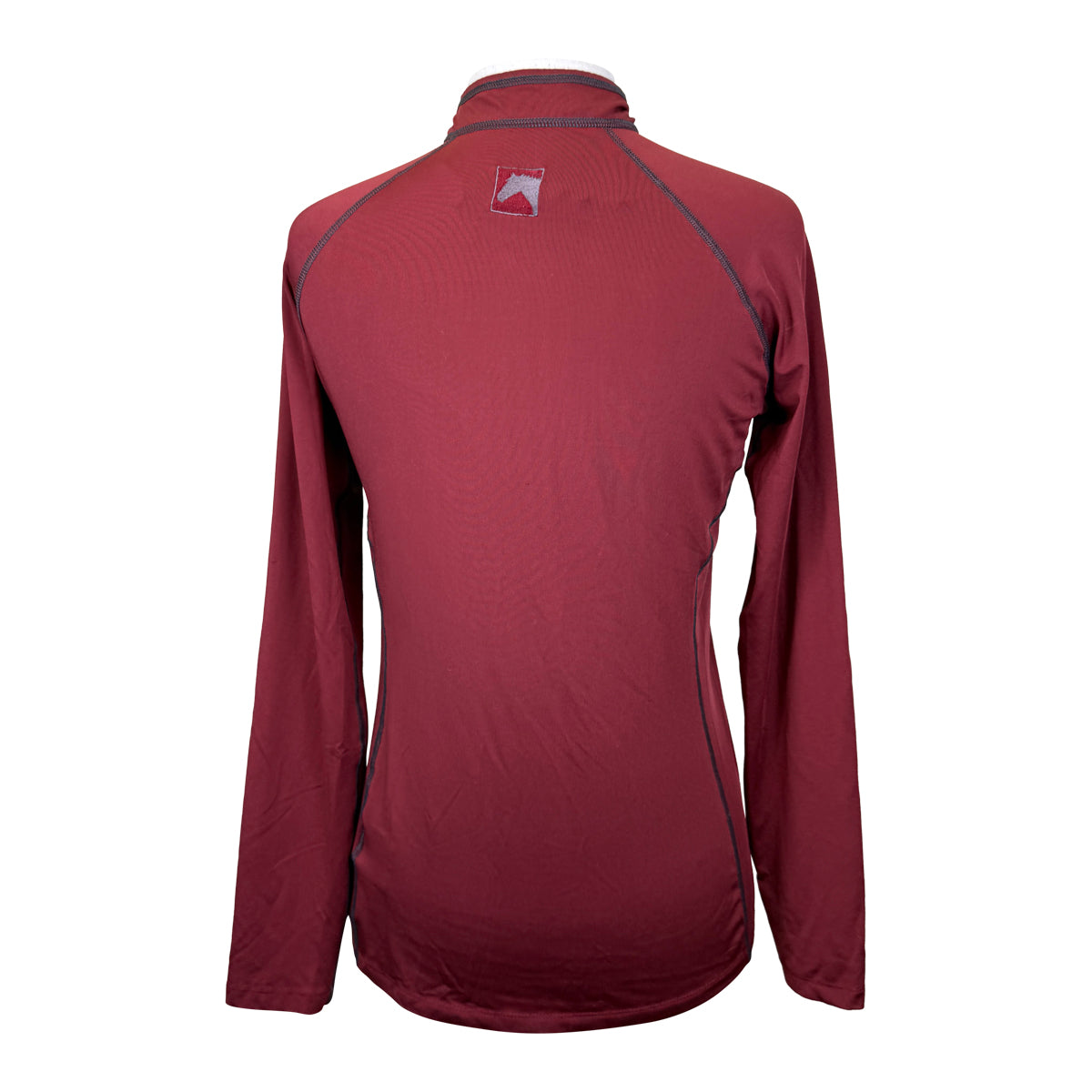 Riding Sport 'SolarShade' Sun Shirt in Burgundy/Grey