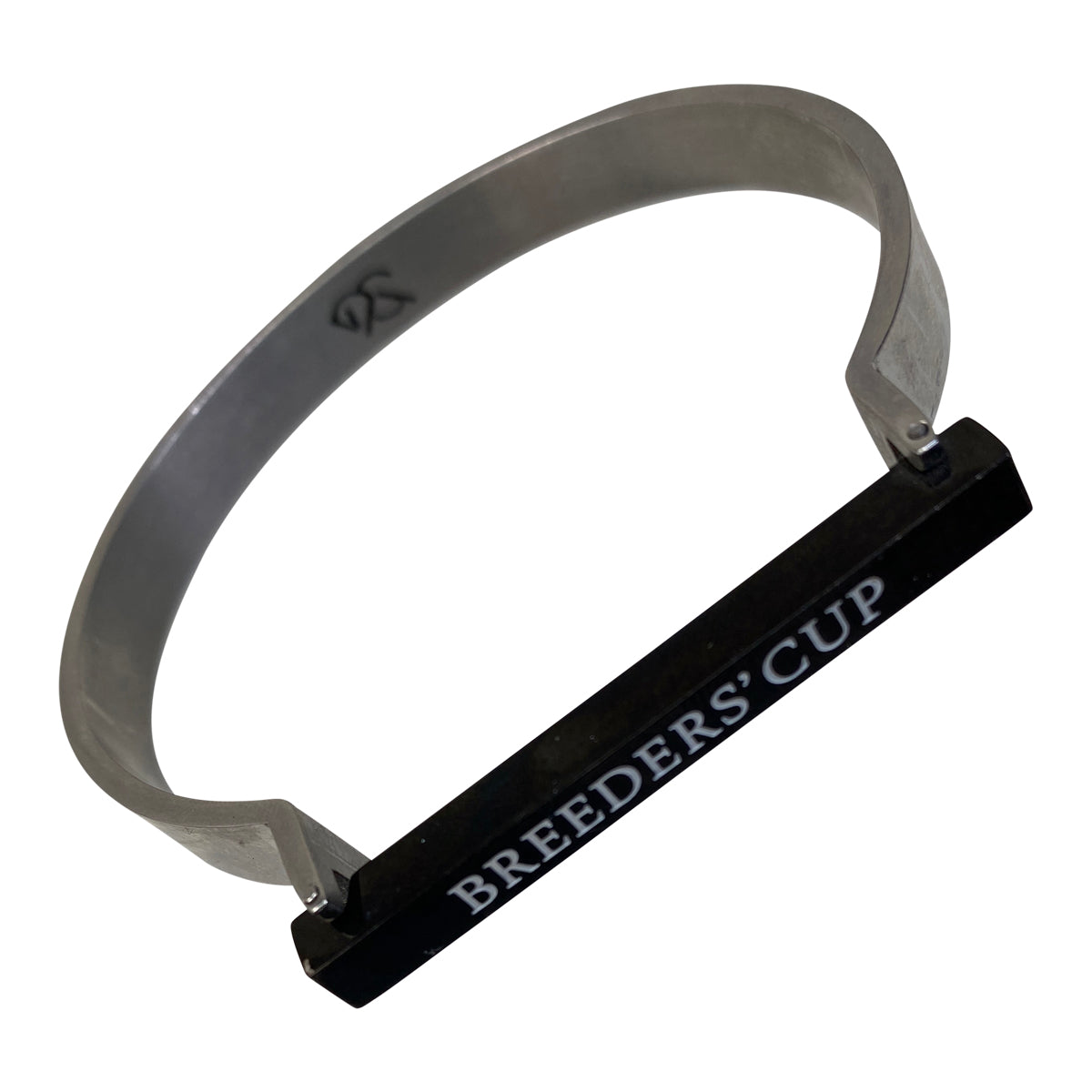 Atelier CG Tobiano Wide Cuff Bracelet in Black/Stainless Steel 