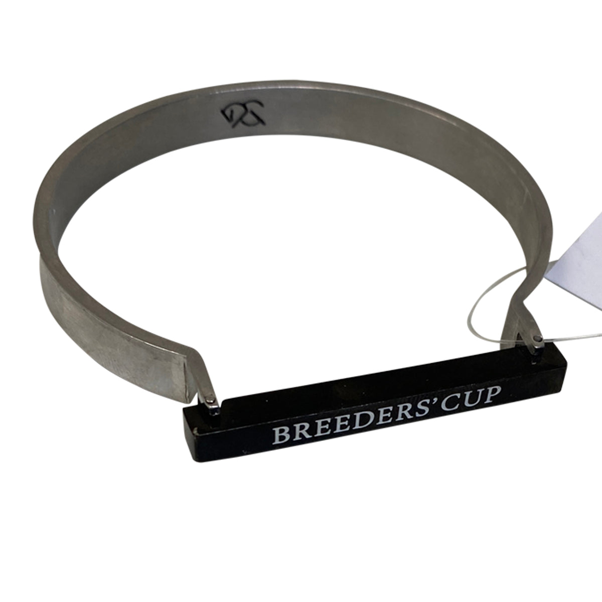 Atelier CG Tobiano Wide Cuff Bracelet in Black/Stainless Steel 