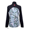Kastel Long Sleeve 1/2 Zip Raglan Shirt in Floral Sage/Black